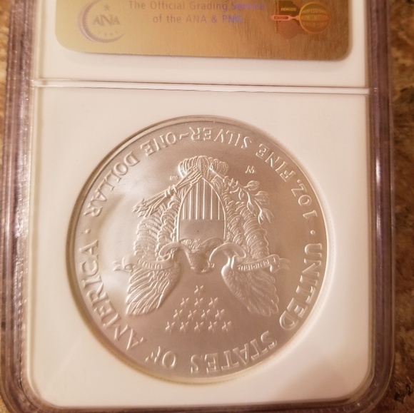 2008-W EARLY RELEASES REVERSE SILVER EAGLE COIN - Picture 4 of 4